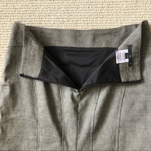 TEENFLO Stretch Linen Pencil Skirt Size 8 - Picture 4 of 8